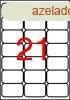 Etikett, univerzlis, 63,5x38,1 mm, kerektett sark, APLI, 