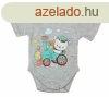 Rvid ujj baba body cuki Vonatos mintval (56) - szrke