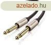 UGREEN AV128 6,35 mm-es jack kbel , 1m (szrke)