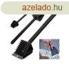 Grillez s gereblye tiszttkefe - BBQ tisztt, grillkefe,