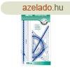 Vonalzkszlet, 20 cm, vonalz, szgmr, 45 s 60 hromsz