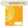 Fzet iskolai A4, 32lap, franciakocks 88-32 Bluering