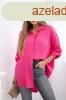 Pamut muszlin ing/blz modell 65622 fukszia