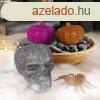 Halloween-i dekorci szett - pk, koponya, 2 db tk - glitt