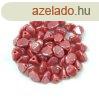Cseh prselt Pinch gyngy - Opaque Red Luster - 5x3mm