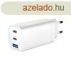 Gembird 3-port 65W GaN USB PowerDelivery fast charger White
