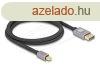DeLock Mini DisplayPort to DisplayPort cable 1m Grey