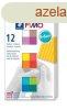 Gyurma, kszlet, 12x25 g, gethet, FIMO "Soft Brillant