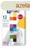 Gyurma, kszlet, 12x25 g, gethet, FIMO "Soft Basic&qu