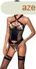 Passion Amanda Corset Black, XXL?XXXL