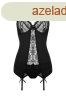 CHRISTINE 2-pc Suspendertop-set Marzia- black S/M
