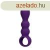 Loveline by Shots Teardrop Shaped Anal Vibrator - Clear Purp