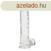 RealRock Crystal Clear 10? dild tapadkoronggal s herkkel