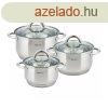 Kinghoff 6 darabos ednykszlet - rozsdamentes acl, edzett 