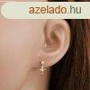 Flbeval 9K srga aranybl - fgg kereszt, hullmos szrak