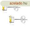 Szett 925 ezstbl, medl, flbeval, narancssrga cirknis
