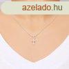Medl 925 ezstbl, kicsi liliom kereszt, tkrfny