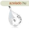 Szett flbevalbl s medlbl, 925 ezst, knnycsepp - aszi