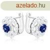 925 ezst medl s flbeval szett, tltsz cirknis nap, 
