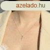 Csillog medl fehr 14K aranybl - tltsz gymnt kereszt