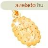 Medl srga 14K aranybl - ktoldal medalion Szz Mrival