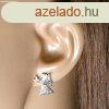 Szett sebszeti aclbl ezst sznben, medl s flbeval, S