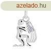 925 ezst medl - fnyes figura ednnyel, cirknik, VZNT