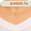 Brilins nyaklnc 585 srga aranybl - egy kerek brilins sz