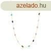 Hossz nyaklnc 585 srga aranybl - sznes ovlis cirknik