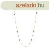 Hossz nyaklnc 585 srga aranybl - sznes ovlis cirknik