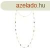 Hossz nyaklnc 585 srga aranybl - sznes ovlis cirknik