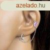 925 ezst flbeval kt fllyukhoz - egy pillang rzsaszn 