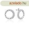 Agato Divatos ezst flbeval cirknium kvekkel AGT-E189PW