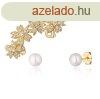 JwL Luxury Pearls Gynyr aranyozott flbeval szett (1x f