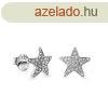 AGAIN Jewelry Ezst csillag flbeval cirknium kvekkel AJN