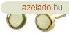 Bering Gynyr aranyozott flbeval zld kristlyokkal Arct