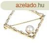 JwL Luxury Pearls Csillog aranyozott igazgyngy bross JL052