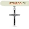Brilio Silver Csillog ezst kereszt medl CRS024WBC