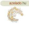 JwL Luxury Pearls Csillog aranyozott bross 2 az 1-ben igazi