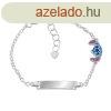 Disney Gyengd ezst karkt Stitch BS00099SL-47.CS