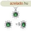 Agato Bjos ezst kszer szett cirknium kvel AGSET363R-GR 
