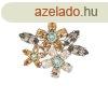 Preciosa Csillog kristly bross Preciosa Caramel Bloom Cand