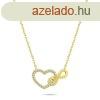 Brilio Silver Modern aranyozott nyaklnc cirknium kvekkel 