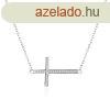Agato Ezst nyaklnc Kereszt cirknium kvekkel AGS1541/47