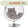 KONDELA Fgg fotel llvnnyal, tltsz/ezst/szrke, BUBBL