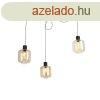 Design lglmpa fekete borostynveggel 3-lmps 226 cm - Q