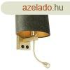 Fali lmpa srgarz ovlis brsony ernyvel, zld, 25 cm - B