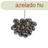 Design lglmpa fekete fstveggel kerek 8-lmps - Uvas