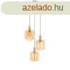 Design lglmpa fekete rzzel s borostynveggel 3-lmps 