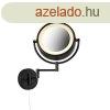 Design fali tkr fekete, beptett LED-del, llthat, IP44